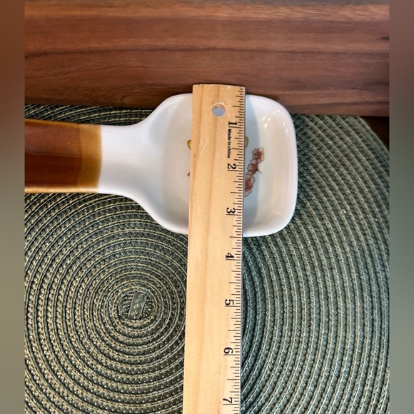 Otagiri "Butterfly Bloom" Spoon Rest with Hanger Vintage 1970s Handcrafted Japan - Picture 7 of 7